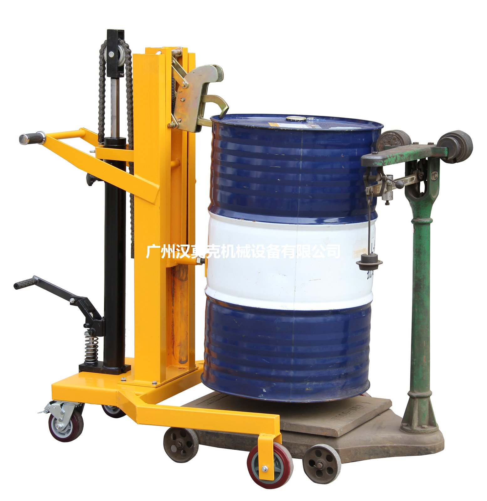 脚踏式液压油桶搬运车 DTF450A 实拍