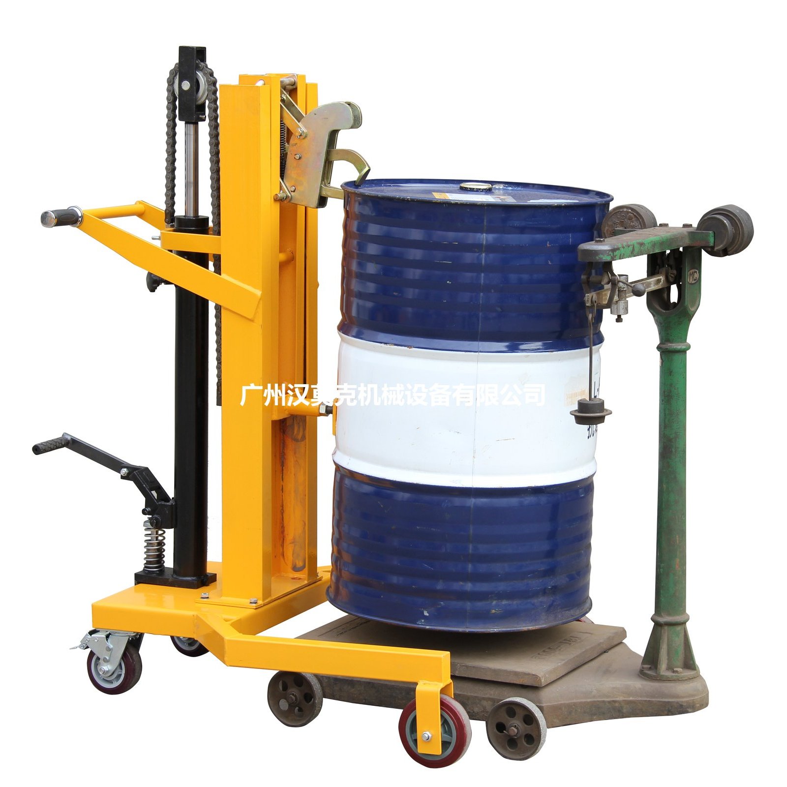 脚踏式液压油桶搬运车 DTF450A 实拍
