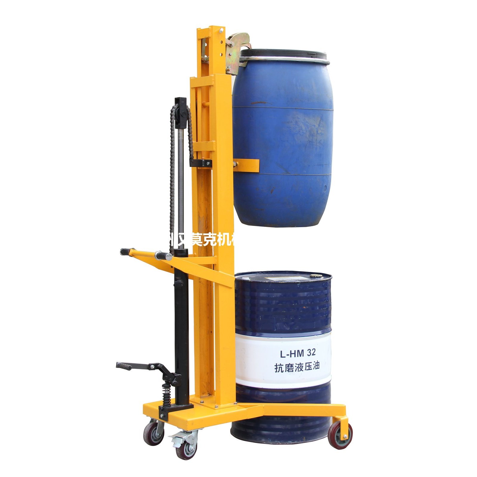 脚踏式液压油桶搬运车 DTF450C 实拍
