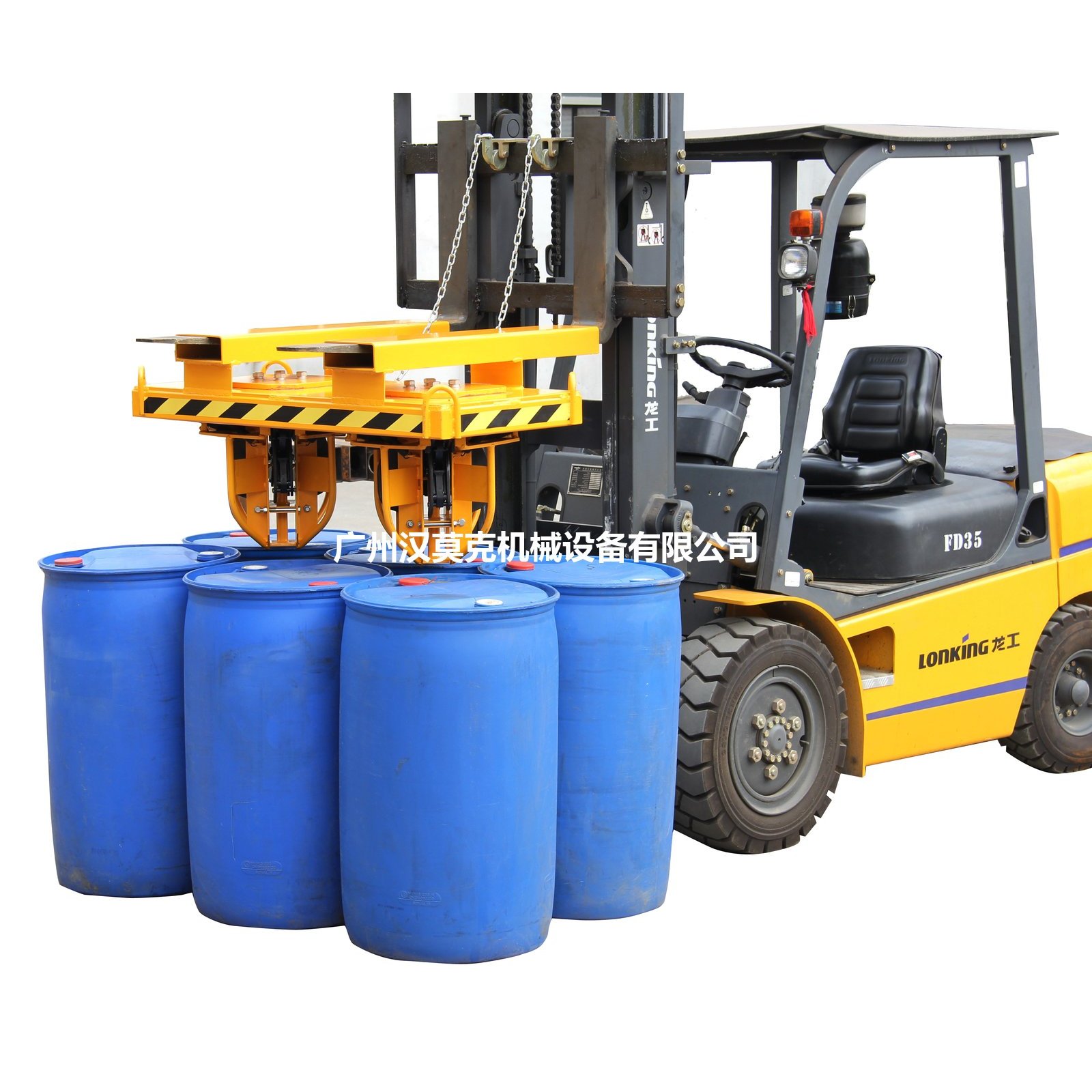 叉车/吊车六桶吊夹 YL6 实拍